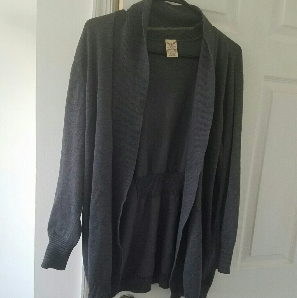 Charcoal gray cardigan